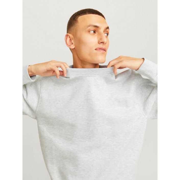 Jack & Jones:JACK&JONES ESSENTIALS JJEURBAN EDGE SWEAT CREW NECK NOOS White Melange | Freewear JJEURBAN EDGE SWEAT CREW NECK NOOS - www.freewear.nl - Freewear