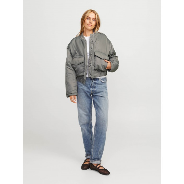 JACK&JONES ORIGINALS JXCAREN PADDED BOMBER OTW Gray Flannel | Freewear JXCAREN PADDED BOMBER OTW - www.freewear.nl - Freewear