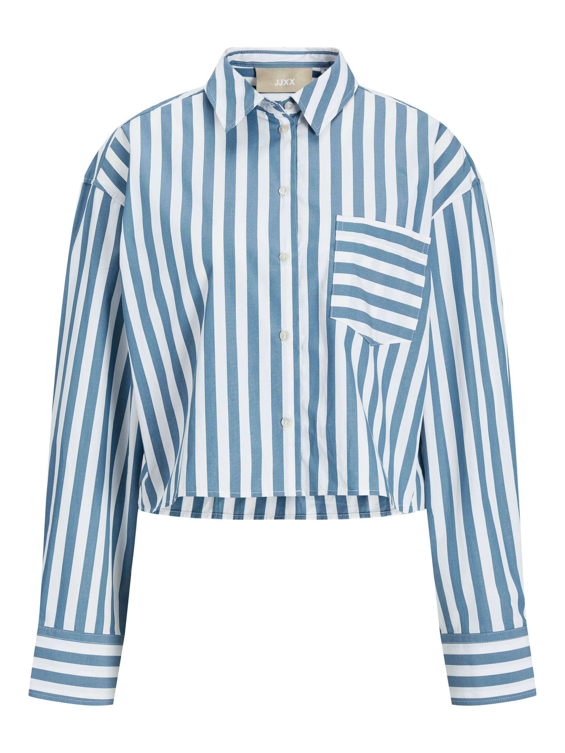 Jack and Jones Jxjamie Ls Short Poplin Shirt Wvn N: