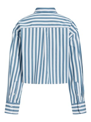 JACK&JONES ORIGINALS JXJAMIE LS SHORT POPLIN SHIRT WVN N: Navy Blazer/STRIPES | Freewear JXJAMIE LS SHORT POPLIN SHIRT WVN N: - www.freewear.nl - Freewear