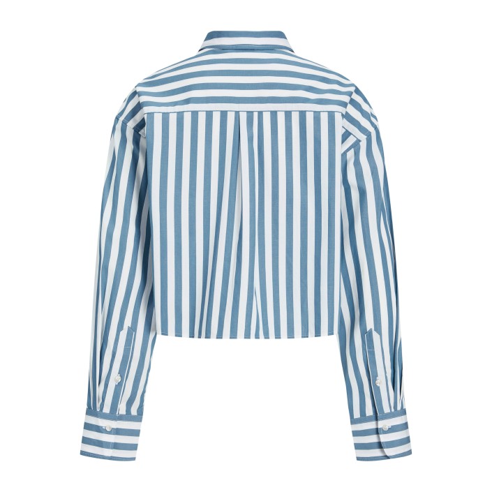 JACK&JONES ORIGINALS JXJAMIE LS SHORT POPLIN SHIRT WVN N: Navy Blazer/STRIPES | Freewear JXJAMIE LS SHORT POPLIN SHIRT WVN N: - www.freewear.nl - Freewear