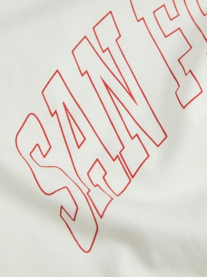 JACK&JONES ORIGINALS JXMERLE REG SS TEE JRS Vanilla Ice/SAN FRANCISCO | Freewear JXMERLE REG SS TEE JRS - www.freewear.nl - Freewear