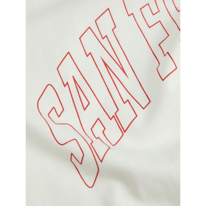 JACK&JONES ORIGINALS JXMERLE REG SS TEE JRS Vanilla Ice/SAN FRANCISCO | Freewear JXMERLE REG SS TEE JRS - www.freewear.nl - Freewear