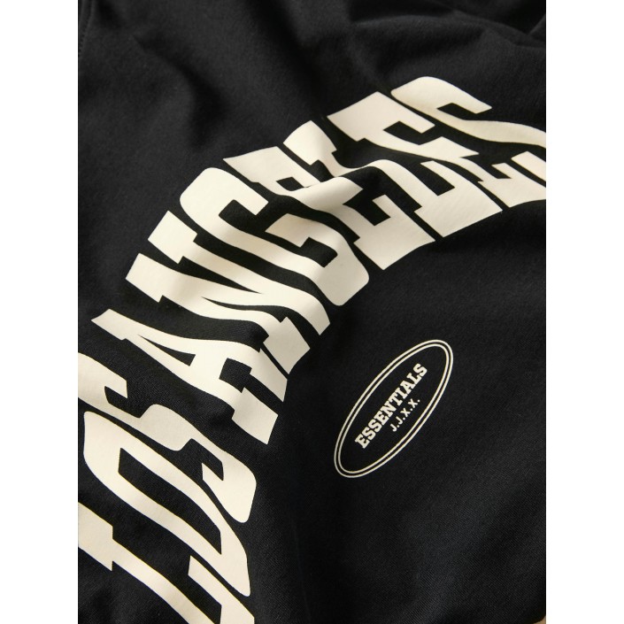 JACK&JONES ORIGINALS JXMERLE REG SS TEE JRS Black/LOS ANGELES | Freewear JXMERLE REG SS TEE JRS - www.freewear.nl - Freewear
