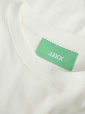 JACK&JONES ORIGINALS JXMERLE REG SS TEE JRS Vanilla Ice/GREEN NEW YORK | Freewear JXMERLE REG SS TEE JRS - www.freewear.nl - Freewear