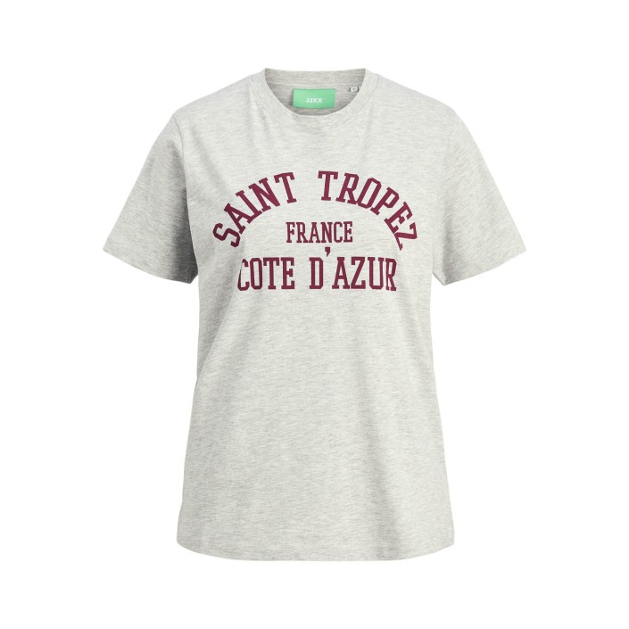 JACK&JONES ORIGINALS JXMERLE REG SS TEE JRS Light Grey Melange/SAINT TROPEZ | Freewear JXMERLE REG SS TEE JRS - www.freewear.nl - Freewear