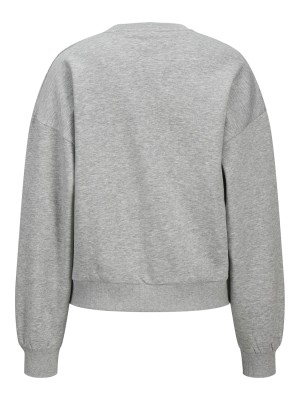 JACK&JONES ORIGINALS JXMERLE RLX SHORT LS CREW SWT LN Light Grey Melange/SAINT TROPEZ | Freewear JXMERLE RLX SHORT LS CREW SWT LN - www.freewear.nl - Freewear