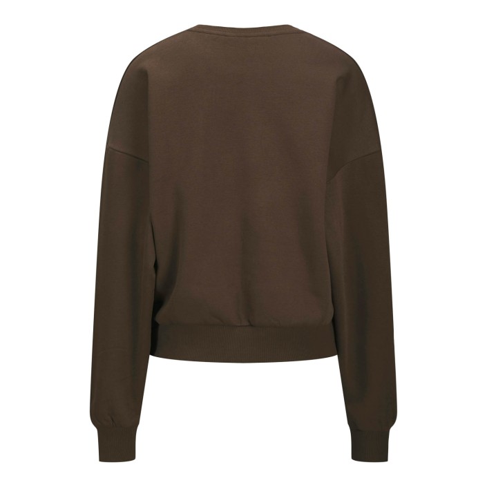 JACK&JONES ORIGINALS JXMERLE RLX SHORT LS CREW SWT LN Bracken/PALM SPRINGS | Freewear JXMERLE RLX SHORT LS CREW SWT LN - www.freewear.nl - Freewear