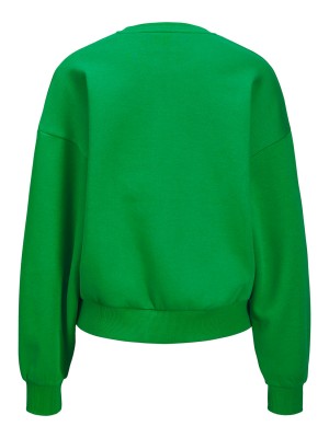 JACK&JONES ORIGINALS JXMERLE RLX SHORT LS CREW SWT LN Green Bee/NEW YORK | Freewear JXMERLE RLX SHORT LS CREW SWT LN - www.freewear.nl - Freewear