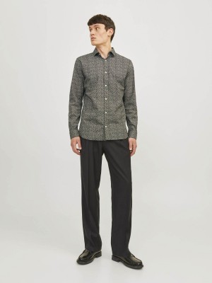JACK%JONES PREMIUM JPRBLABLACKPOOL STRETCH LS SHIRT SN Peat/SLIM FIT | Freewear JPRBLABLACKPOOL STRETCH LS SHIRT SN - www.freewear.nl - Freewear