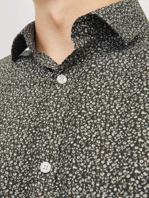 JACK%JONES PREMIUM JPRBLABLACKPOOL STRETCH LS SHIRT SN Peat/SLIM FIT | Freewear JPRBLABLACKPOOL STRETCH LS SHIRT SN - www.freewear.nl - Freewear