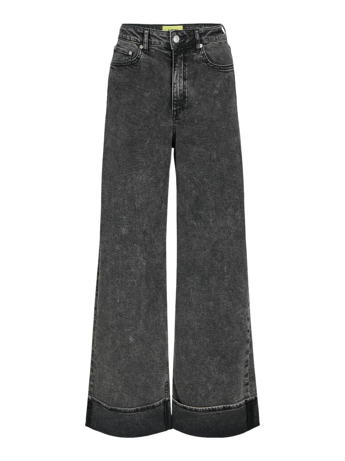Jack and Jones Jxtokyo Wide Fold Hw Jeans Dnm Ln