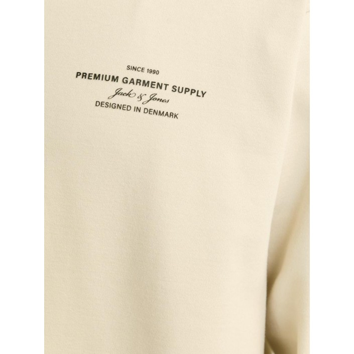 JACK%JONES PREMIUM JPRBLACHAD BRANDING SWEAT CREW NECK: Summer Sand | Freewear JPRBLACHAD BRANDING SWEAT CREW NECK: - www.freewear.nl - Freewear
