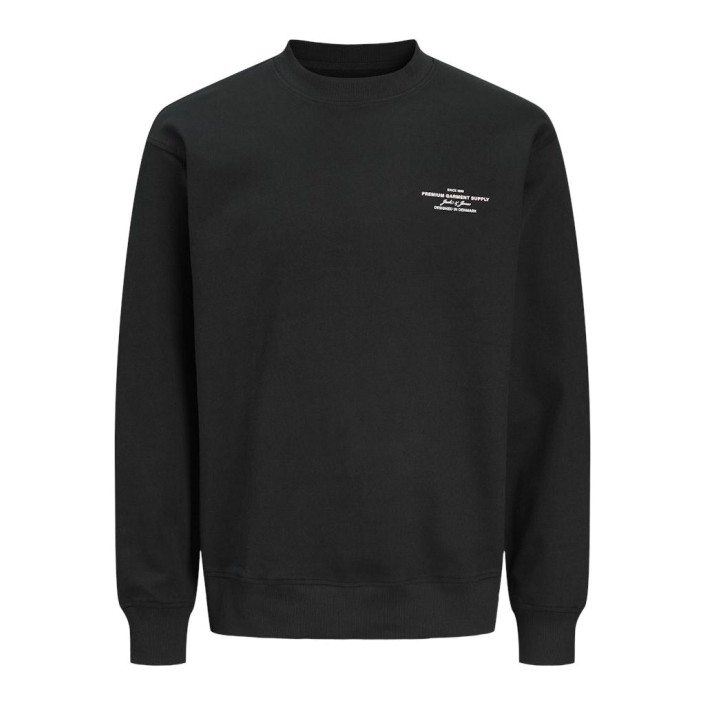 JACK%JONES PREMIUM JPRBLACHAD BRANDING SWEAT CREW NECK: Black | Freewear JPRBLACHAD BRANDING SWEAT CREW NECK: - www.freewear.nl - Freewear