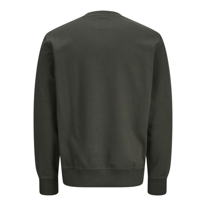 JACK%JONES PREMIUM JPRBLACHAD BRANDING SWEAT CREW NECK: Peat | Freewear JPRBLACHAD BRANDING SWEAT CREW NECK: - www.freewear.nl - Freewear