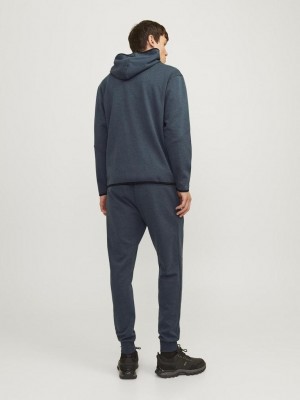 JACK&JONES ORIGINALS JPSTWILL FUSION SWEAT PANTS NOOS Navy Blazer/MELANGE | Freewear JPSTWILL FUSION SWEAT PANTS NOOS - www.freewear.nl - Freewear