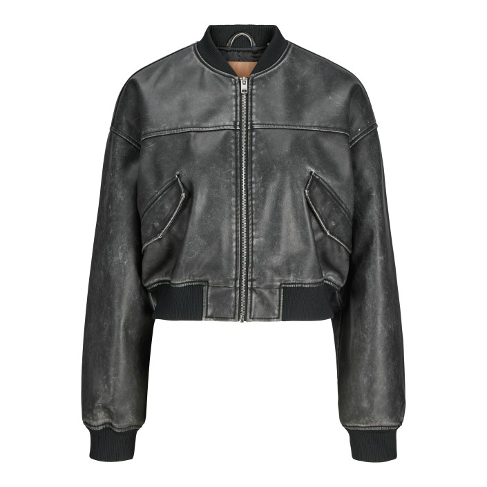 JACK&JONES ORIGINALS JXTORA BOMBER JACKET OTW SN Black/RUB OFF | Freewear JXTORA BOMBER JACKET OTW SN - www.freewear.nl - Freewear