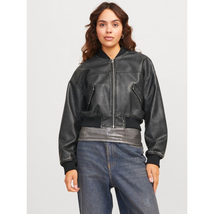 JACK&JONES ORIGINALS JXTORA BOMBER JACKET OTW SN Black/RUB OFF | Freewear JXTORA BOMBER JACKET OTW SN - www.freewear.nl - Freewear