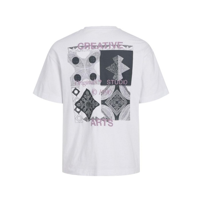 JACK&JONES ORIGINALS JORNOHO BACK GRAPHIC TEE SS CREW NE: Bright White | Freewear JORNOHO BACK GRAPHIC TEE SS CREW NE: - www.freewear.nl - Freewear