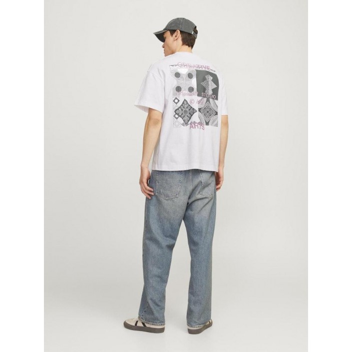 JACK&JONES ORIGINALS JORNOHO BACK GRAPHIC TEE SS CREW NE: Bright White | Freewear JORNOHO BACK GRAPHIC TEE SS CREW NE: - www.freewear.nl - Freewear