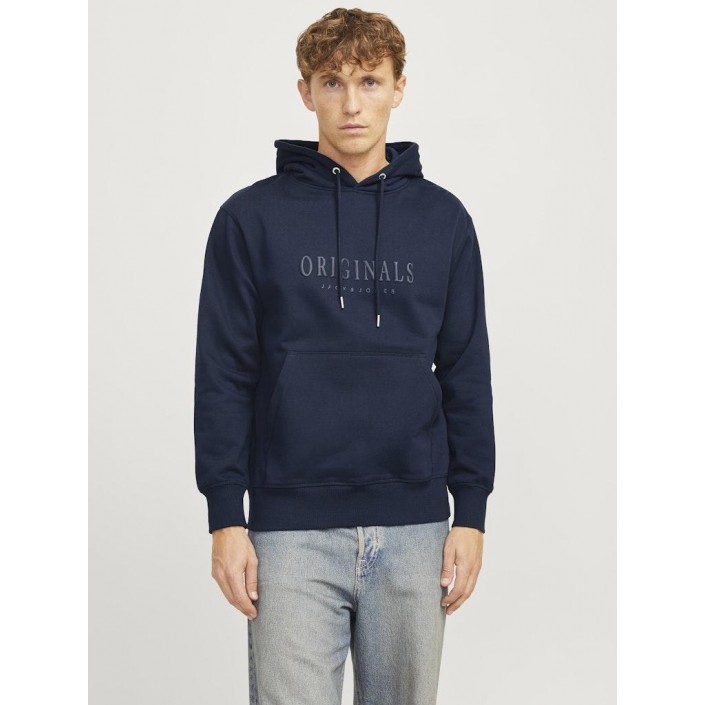 JACK&JONES ORIGINALS JORFREDERIKSBERG SWEAT HOOD SN Sky Captain | Freewear JORFREDERIKSBERG SWEAT HOOD SN - www.freewear.nl - Freewear