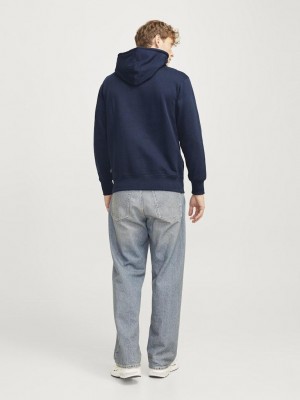 JACK&JONES ORIGINALS JORFREDERIKSBERG SWEAT HOOD SN Sky Captain | Freewear JORFREDERIKSBERG SWEAT HOOD SN - www.freewear.nl - Freewear