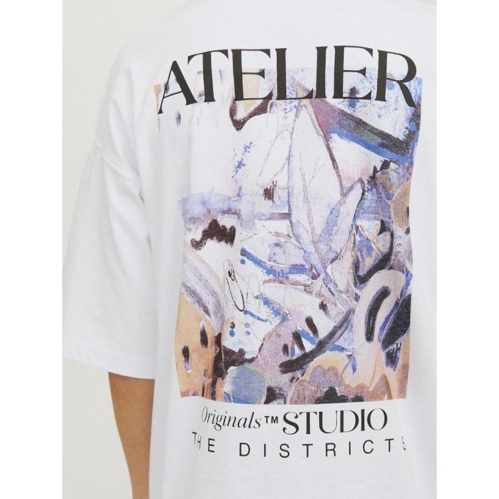 jack en jones boys JORBROOKLYN GRAPHIC BACK TEE SS C. : Bright White/VOLUME | Freewear JORBROOKLYN GRAPHIC BACK TEE SS C. : - www.freewear.nl - Freewear