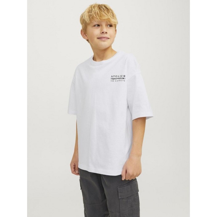 jack en jones boys JORBROOKLYN GRAPHIC BACK TEE SS C. : Bright White/VOLUME | Freewear JORBROOKLYN GRAPHIC BACK TEE SS C. : - www.freewear.nl - Freewear