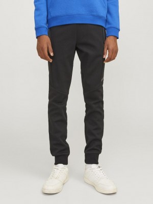 jack en jones boys JPSTWILL JJFUSION SWEAT PNTS NB NOO: Black | Freewear JPSTWILL JJFUSION SWEAT PNTS NB NOO: - www.freewear.nl - Freewear
