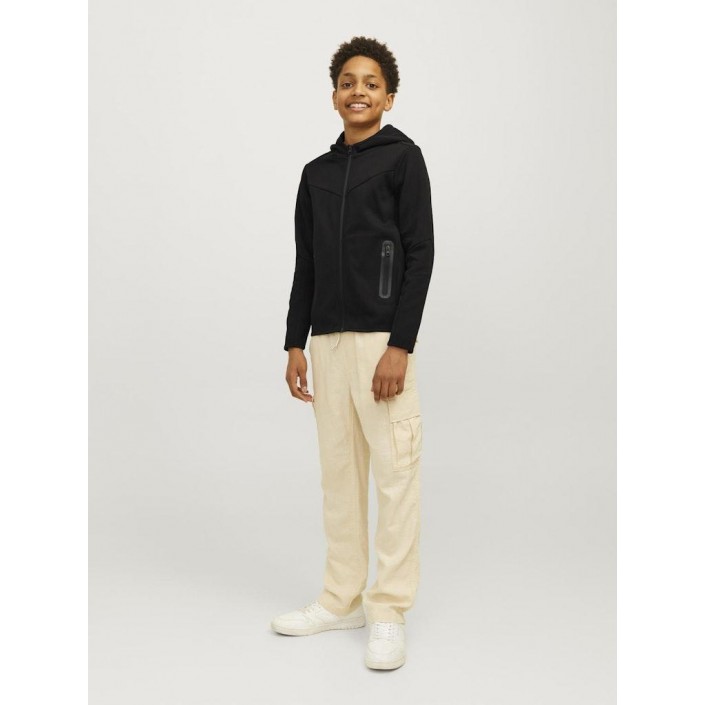 jack en jones boys JCOFUSION SWEAT ZIP HOOD NOOS JNR Black | Freewear JCOFUSION SWEAT ZIP HOOD NOOS JNR - www.freewear.nl - Freewear
