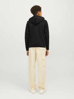 jack en jones boys JCOFUSION SWEAT ZIP HOOD NOOS JNR Black | Freewear JCOFUSION SWEAT ZIP HOOD NOOS JNR - www.freewear.nl - Freewear