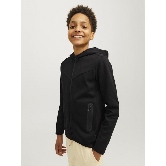 jack en jones boys JCOFUSION SWEAT ZIP HOOD NOOS JNR Black | Freewear JCOFUSION SWEAT ZIP HOOD NOOS JNR - www.freewear.nl - Freewear