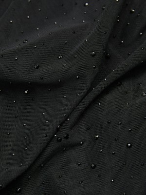JACK&JONES ORIGINALS JXKIA SAGA SL SHINE REV TOP WVN Black/BLACK RINESTONE | Freewear JXKIA SAGA SL SHINE REV TOP WVN - www.freewear.nl - Freewear