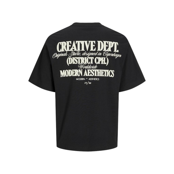 JACK&JONES ORIGINALS JORROXBURY TYPE TEE SS CREW NECK Black | Freewear JORROXBURY TYPE TEE SS CREW NECK - www.freewear.nl - Freewear