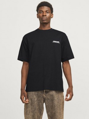 JACK&JONES ORIGINALS JORROXBURY TYPE TEE SS CREW NECK Black | Freewear JORROXBURY TYPE TEE SS CREW NECK - www.freewear.nl - Freewear