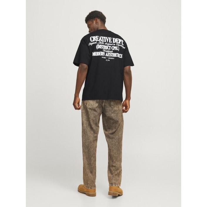 JACK&JONES ORIGINALS JORROXBURY TYPE TEE SS CREW NECK Black | Freewear JORROXBURY TYPE TEE SS CREW NECK - www.freewear.nl - Freewear