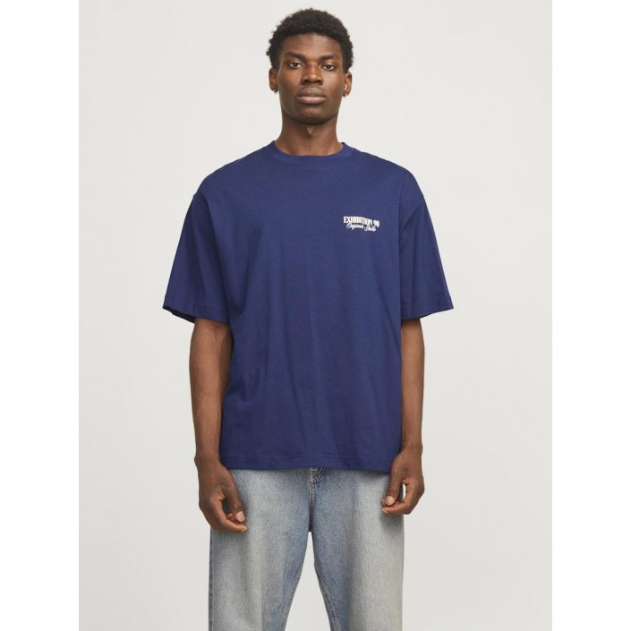 JACK&JONES ORIGINALS JORROXBURY TYPE TEE SS CREW NECK Ocean Cavern | Freewear JORROXBURY TYPE TEE SS CREW NECK - www.freewear.nl - Freewear