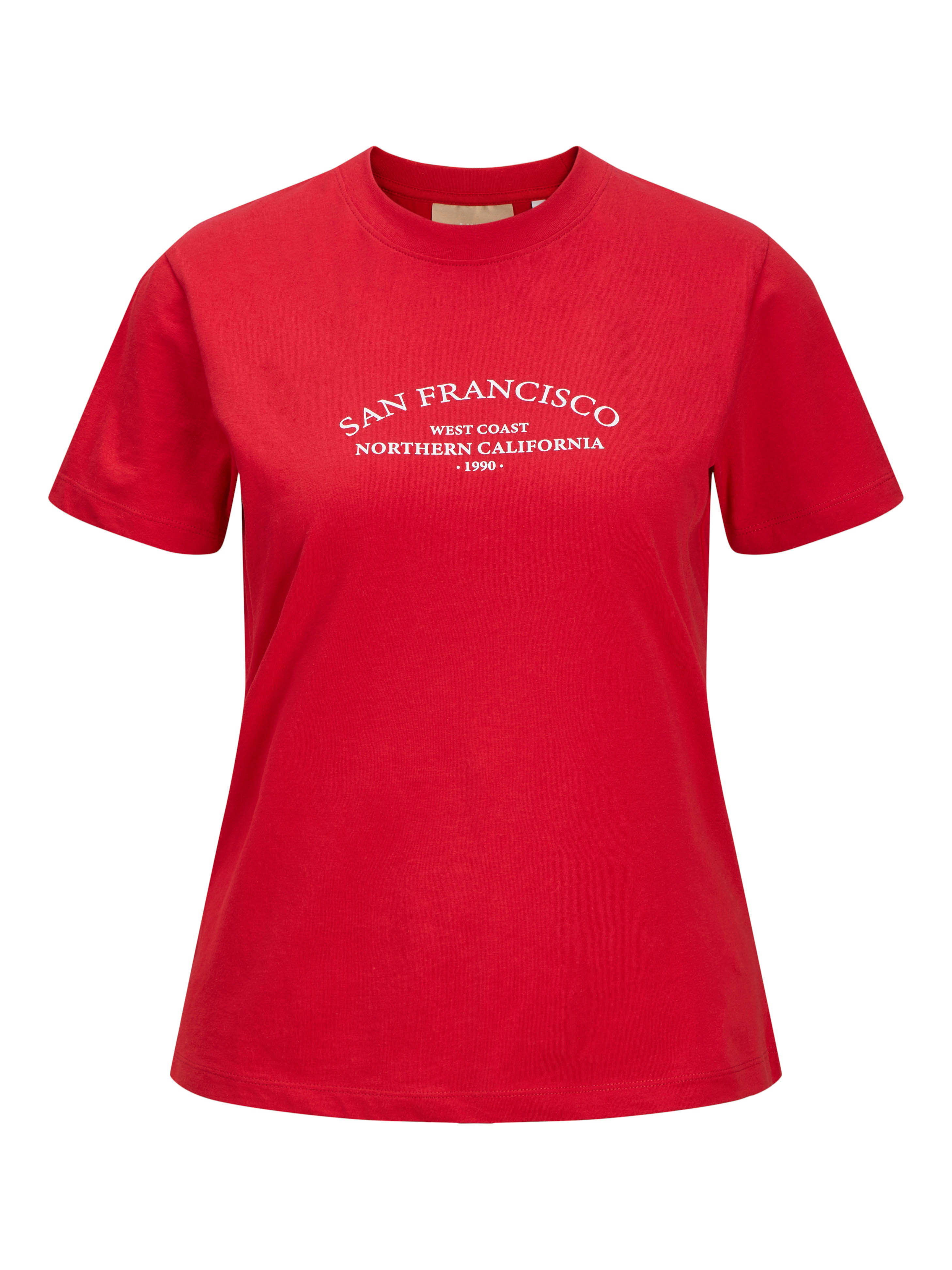 Jack and Jones Jxlinnea Reg Ss Print Tee Jrs Sn