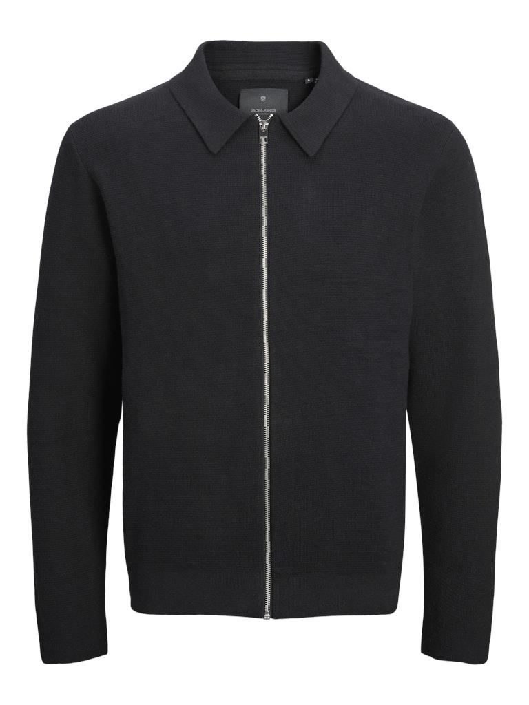 Jack & Jones Vest Jprblamilano Stitch Knit Cardigan S 12267896 Black Mannen Maat - L