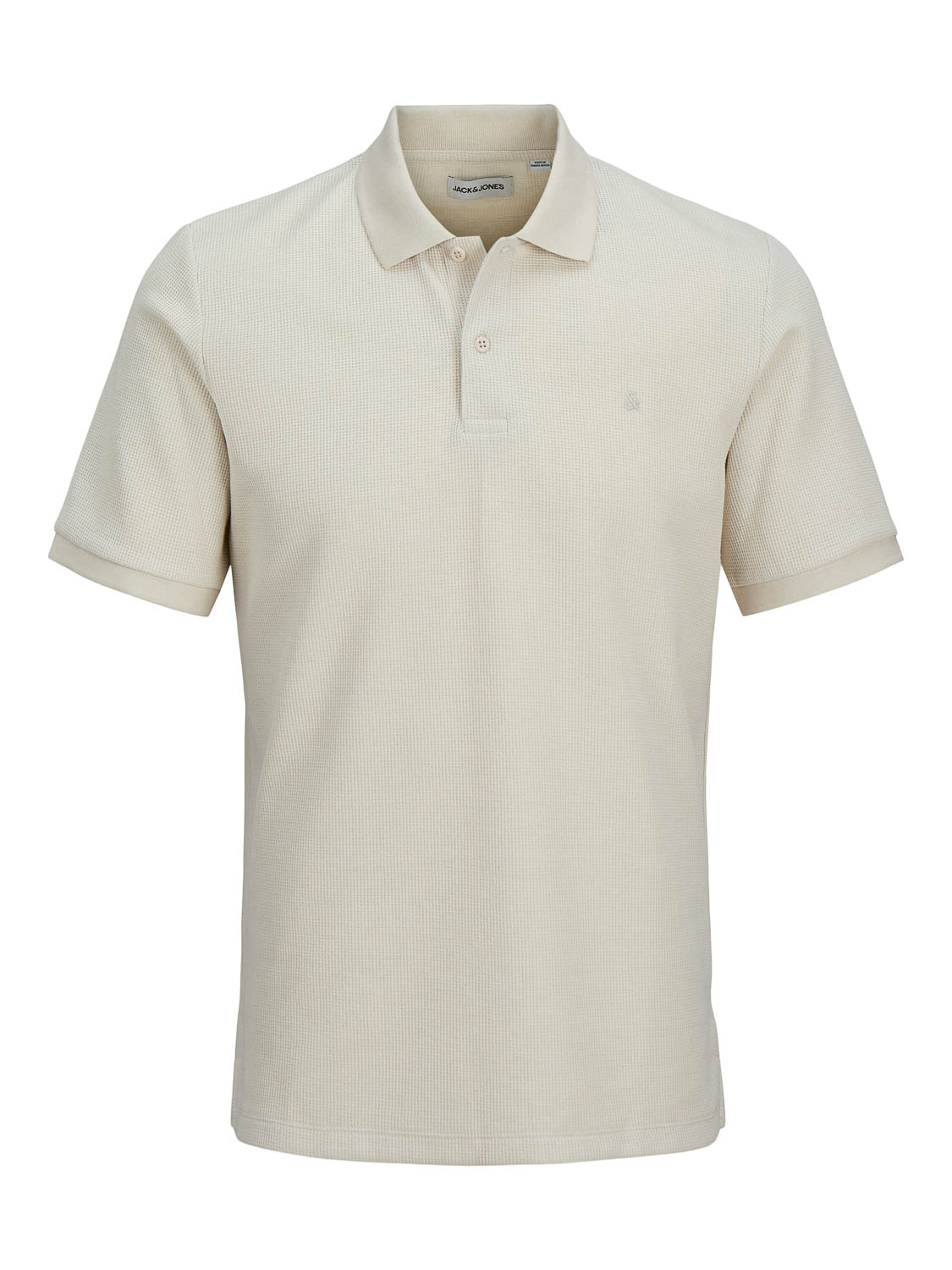Jack & Jones Poloshirt Jjeaustin Polo Ss Noos 12268130 Moonbeam/classic Mannen Maat - XXL