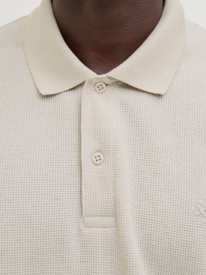 Jack & Jones:JACK&JONES ESSENTIALS JJEAUSTIN POLO SS NOOS Moonbeam/Classic | Freewear JJEAUSTIN POLO SS NOOS - www.freewear.nl - Freewear