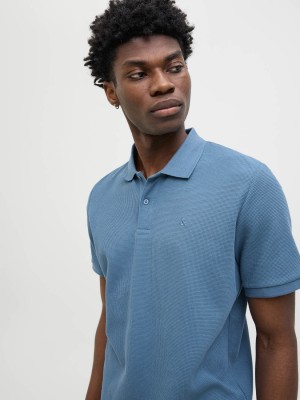 Jack & Jones:JACK&JONES ESSENTIALS JJEAUSTIN POLO SS NOOS Oceanview/Classic | Freewear JJEAUSTIN POLO SS NOOS - www.freewear.nl - Freewear