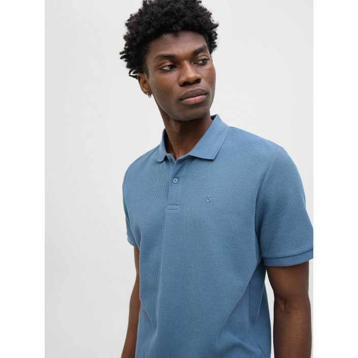 Jack & Jones:JACK&JONES ESSENTIALS JJEAUSTIN POLO SS NOOS Oceanview/Classic | Freewear JJEAUSTIN POLO SS NOOS - www.freewear.nl - Freewear