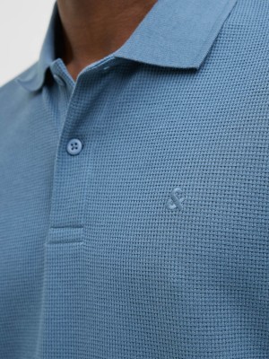Jack & Jones:JACK&JONES ESSENTIALS JJEAUSTIN POLO SS NOOS Oceanview/Classic | Freewear JJEAUSTIN POLO SS NOOS - www.freewear.nl - Freewear