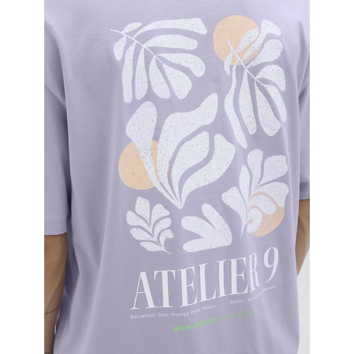 JACK&JONES ORIGINALS JJEAMES TEE SS CREW NECK Languid Lavender | Freewear JJEAMES TEE SS CREW NECK - www.freewear.nl - Freewear