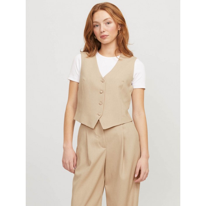 JACK&JONES ORIGINALS JXELLIS STRUCTURED WAISTCOAT TLR Feather Gray/STRUCTURED | Freewear JXELLIS STRUCTURED WAISTCOAT TLR - www.freewear.nl - Freewear