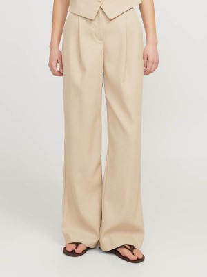 JACK&JONES ORIGINALS JXELLIS STRUCTURED WIDE HW PANT TLR: Feather Gray/STRUCTURED | Freewear JXELLIS STRUCTURED WIDE HW PANT TLR: - www.freewear.nl - Freewear
