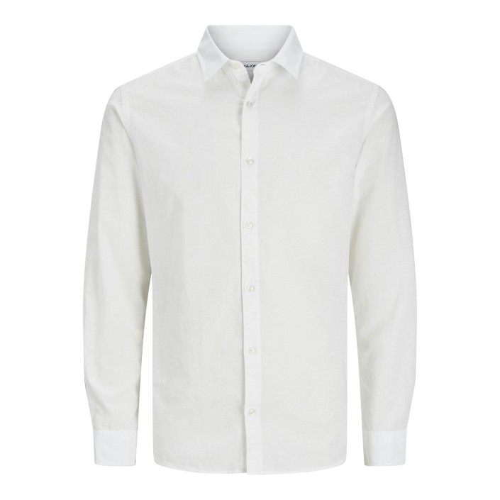 jack en jones boys JJEBREEZE LINEN BLEND SHIRT LS SN J: White | Freewear JJEBREEZE LINEN BLEND SHIRT LS SN J: - www.freewear.nl - Freewear