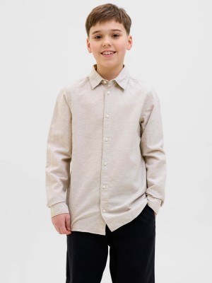 jack en jones boys JJEBREEZE LINEN BLEND SHIRT LS SN J: Crockery | Freewear JJEBREEZE LINEN BLEND SHIRT LS SN J: - www.freewear.nl - Freewear