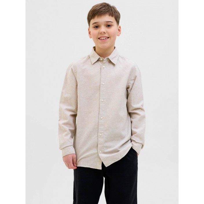 jack en jones boys JJEBREEZE LINEN BLEND SHIRT LS SN J: Crockery | Freewear JJEBREEZE LINEN BLEND SHIRT LS SN J: - www.freewear.nl - Freewear